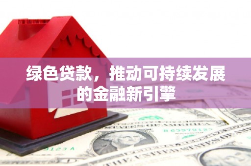 雷州绿色贷款，推动可持续发展的金融新引擎