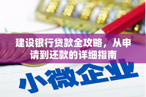 雷州建设银行贷款全攻略，从申请到还款的详细指南