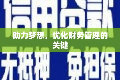 雷州助力梦想，优化财务管理的关键