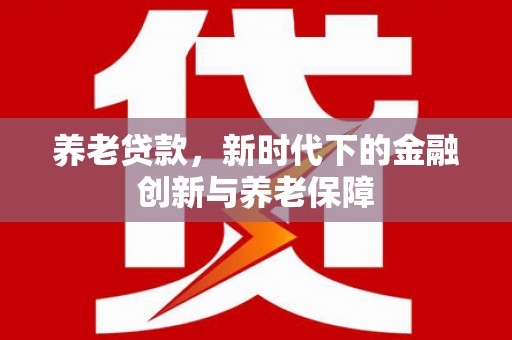 雷州养老贷款，新时代下的金融创新与养老保障