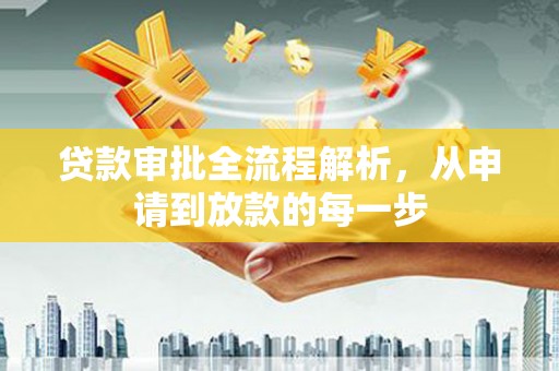 雷州贷款审批全流程解析，从申请到放款的每一步