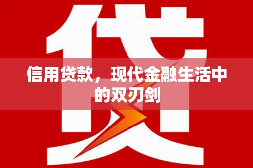 雷州信用贷款，现代金融生活中的双刃剑