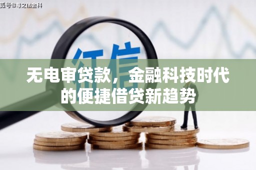 雷州无电审贷款，金融科技时代的便捷借贷新趋势