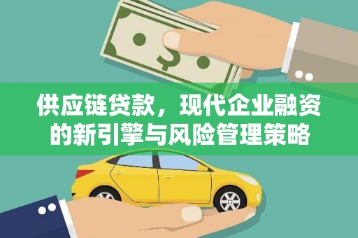 雷州供应链贷款，现代企业融资的新引擎与风险管理策略