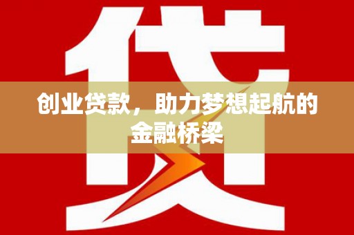 雷州创业贷款，助力梦想起航的金融桥梁