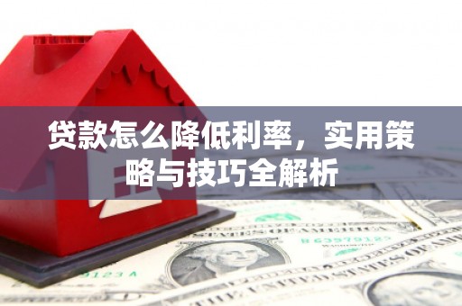 雷州贷款怎么降低利率，实用策略与技巧全解析