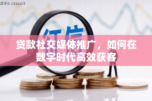 雷州贷款社交媒体推广，如何在数字时代高效获客