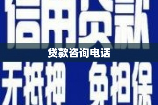 雷州贷款咨询电话