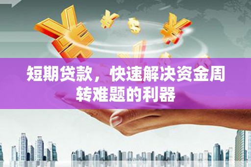 雷州短期贷款，快速解决资金周转难题的利器