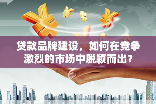 雷州贷款品牌建设，如何在竞争激烈的市场中脱颖而出？