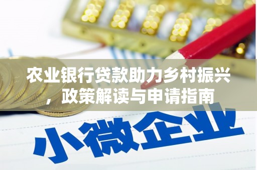 雷州农业银行贷款助力乡村振兴，政策解读与申请指南