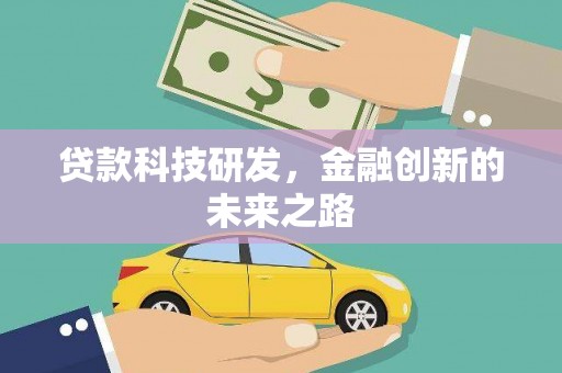 雷州贷款科技研发，金融创新的未来之路