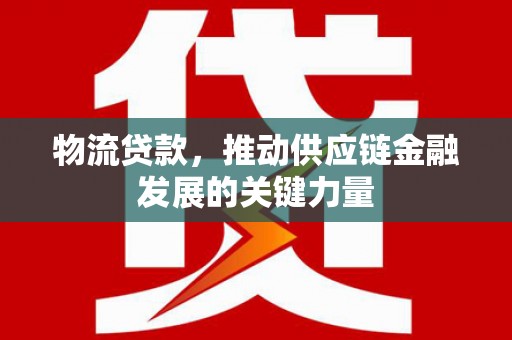 雷州物流贷款，推动供应链金融发展的关键力量