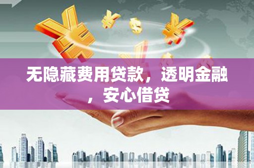 雷州无隐藏费用贷款，透明金融，安心借贷