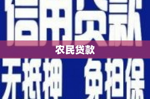 雷州农民贷款