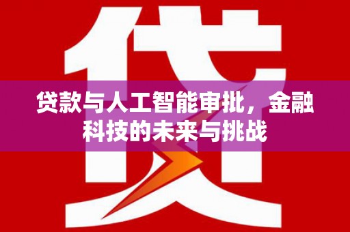 雷州贷款与人工智能审批，金融科技的未来与挑战
