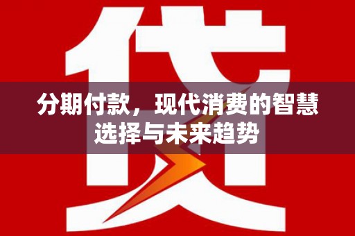 雷州分期付款，现代消费的智慧选择与未来趋势
