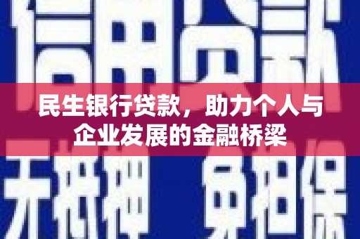 雷州民生银行贷款，助力个人与企业发展的金融桥梁