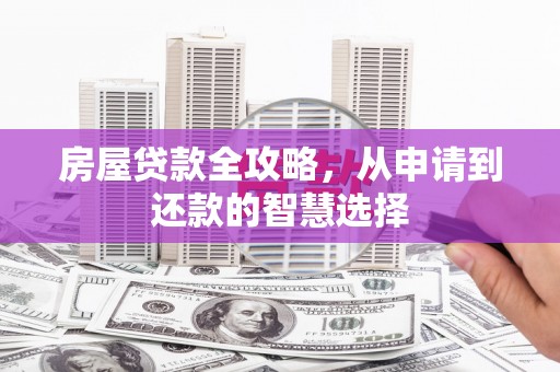 雷州房屋贷款全攻略，从申请到还款的智慧选择