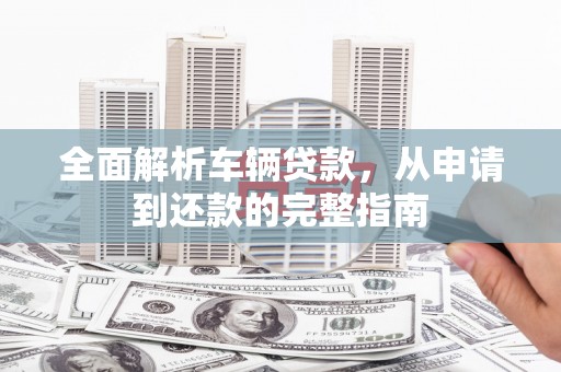 雷州全面解析车辆贷款，从申请到还款的完整指南