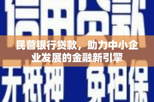 雷州民营银行贷款，助力中小企业发展的金融新引擎