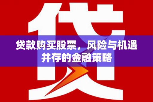 雷州贷款购买股票，风险与机遇并存的金融策略