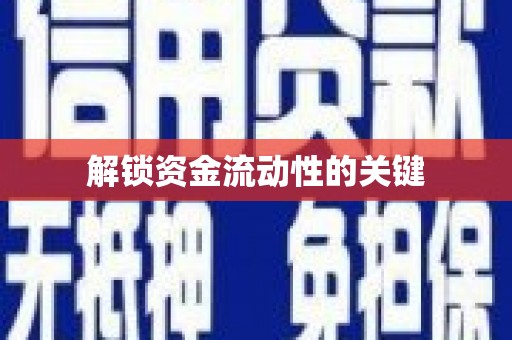 雷州解锁资金流动性的关键