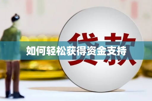 雷州如何轻松获得资金支持