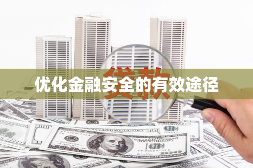 雷州优化金融安全的有效途径
